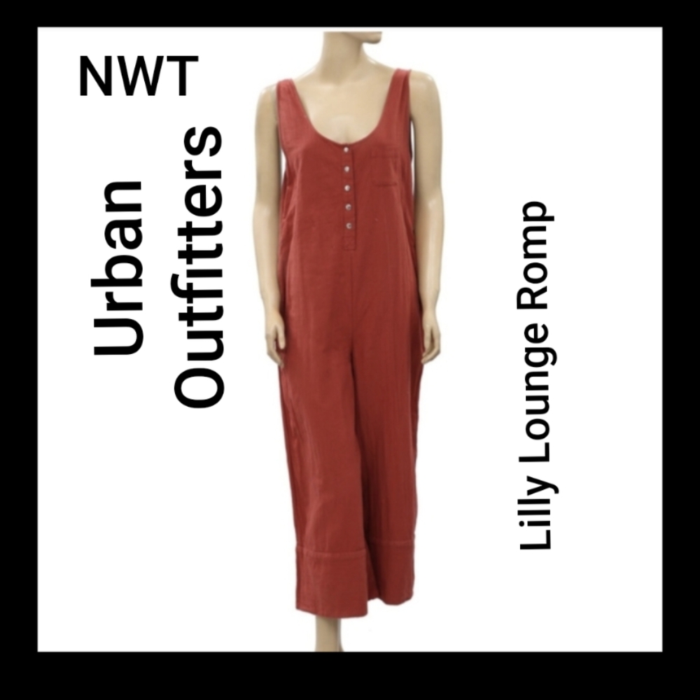 Urban Outfitters Out From Under Lily Lounge Wide Leg JUMPSUIT Sleeveless Small